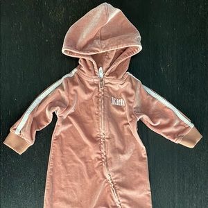 KITH KIDS VELVET JUMPSUIT